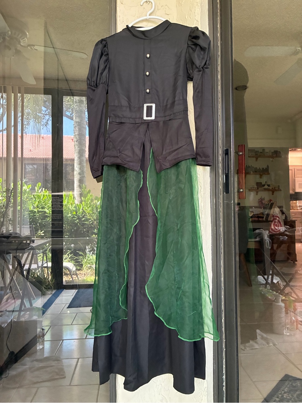 IKALI Women’s Gothic Green Witch Costume - Size S (4-6) - Halloween Cosplay - Picture 3 of 6